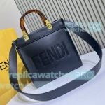 Replica Fend--i Sunshine Black Small Size Tote Bag 